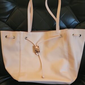 Ralph Lauren Peach Tote with Lock Accent